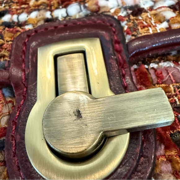 PATRICIA NASH Earth Tone Boucle 3-Piece Set Handbag Wallet Pouch - Picture 14 of 16